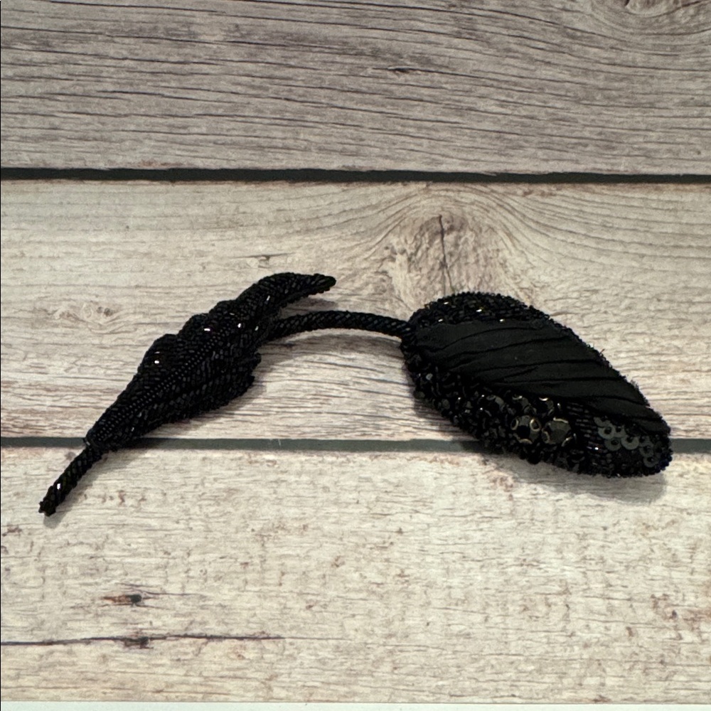 Erdem Black Beaded Brooch - Picture 3 of 13